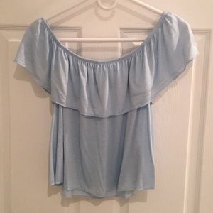 Off the shoulder crop top